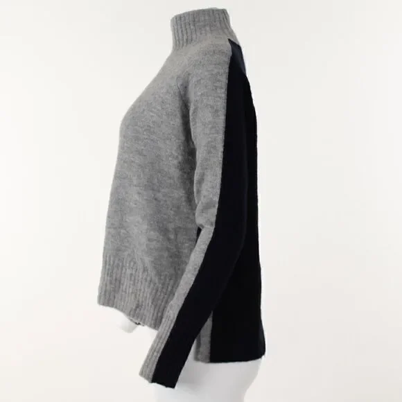 Whistles Color-Blocked Funnel-Neck Sweater